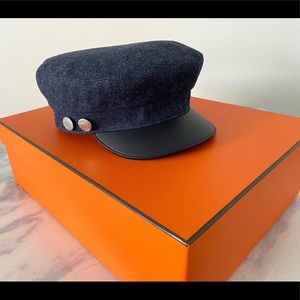 Hermes Vauban denim cap